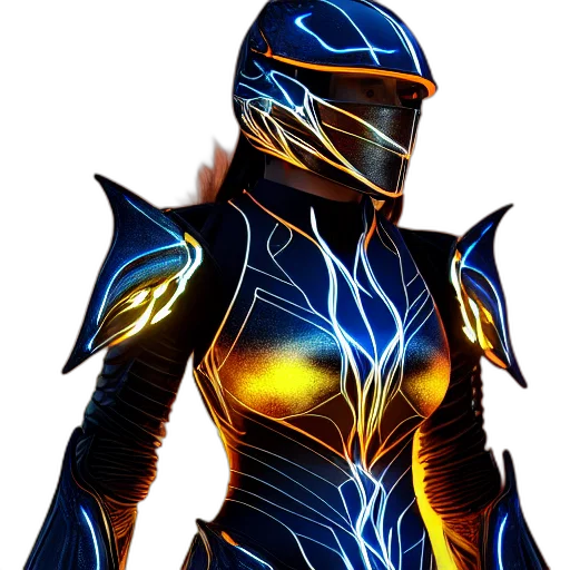 robot, jewelry, concept art, 3d render transparent PNG cut-out