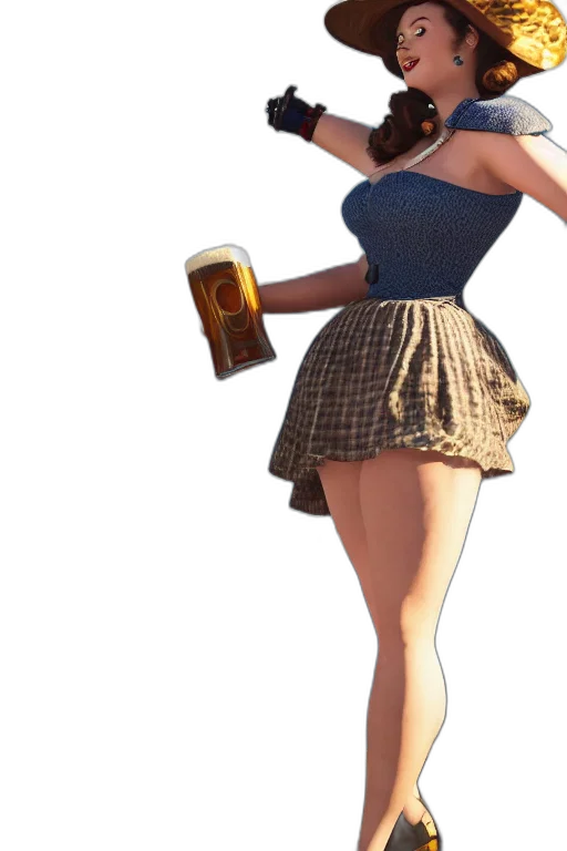 dress, bottle, robot, hat transparent PNG cut-out
