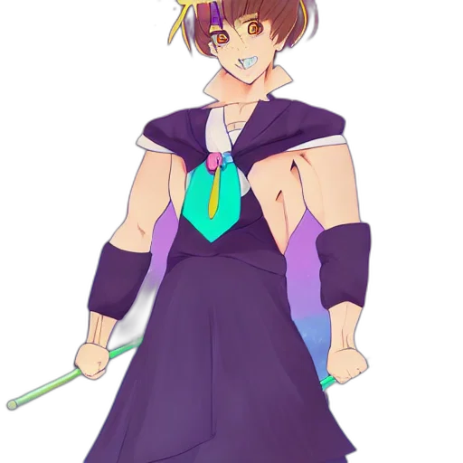 staff, sword, weapon, dress transparent PNG cut-out