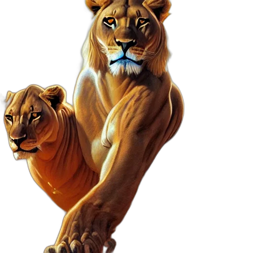 animal, crown, staff, concept art transparent PNG cut-out