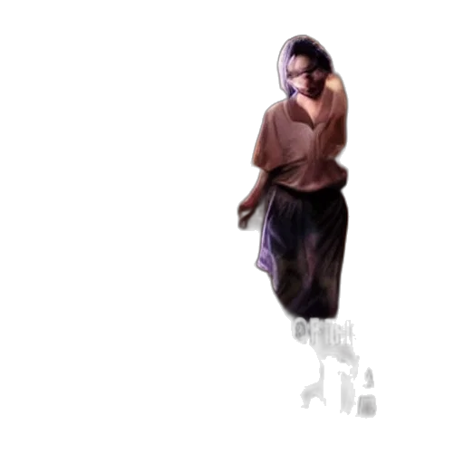 dress, staff, creature, photorealistic transparent PNG cut-out
