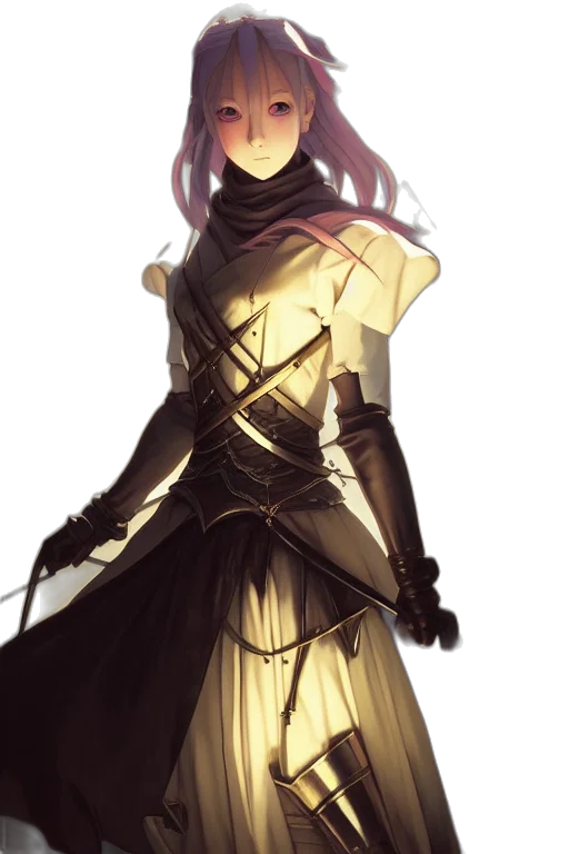 sword, staff, weapon, dress transparent PNG cut-out