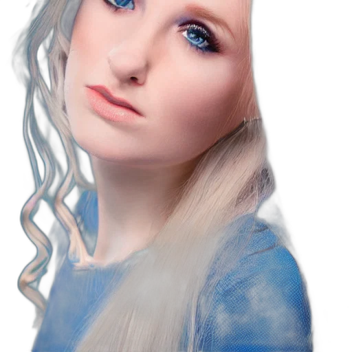 face, hair, dragon, dress transparent PNG cut-out