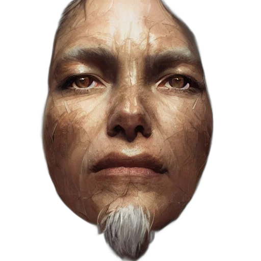 face, mask, robot, creature transparent PNG cut-out