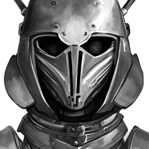 mask, robot, face, concept art transparent PNG cut-out