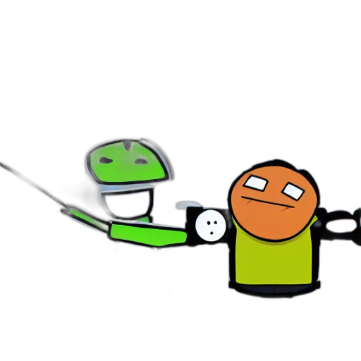 staff, robot, weapon, sword transparent PNG cut-out