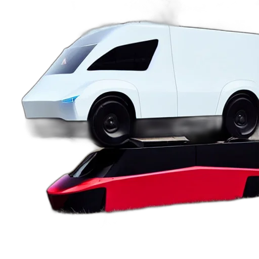 car, 3d render, concept art, tesla transparent PNG cut-out
