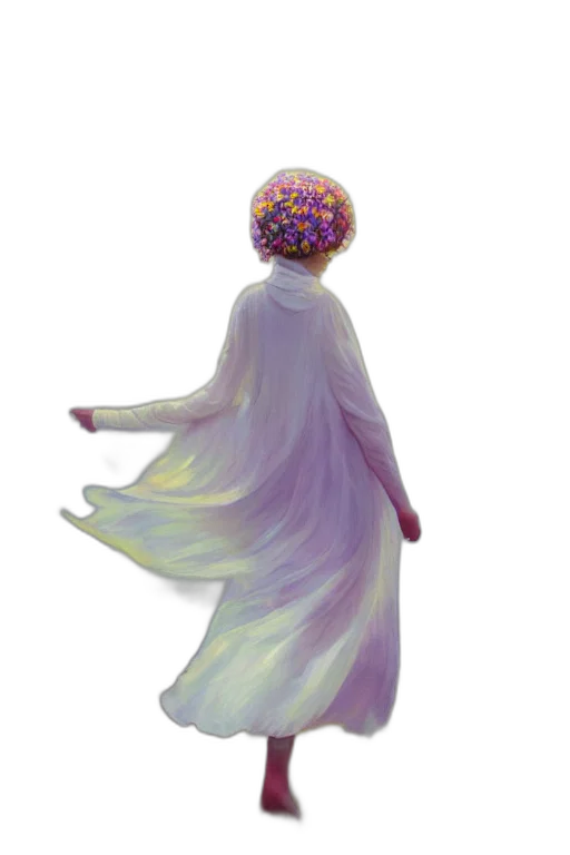 dress, crown, hat, staff transparent PNG cut-out