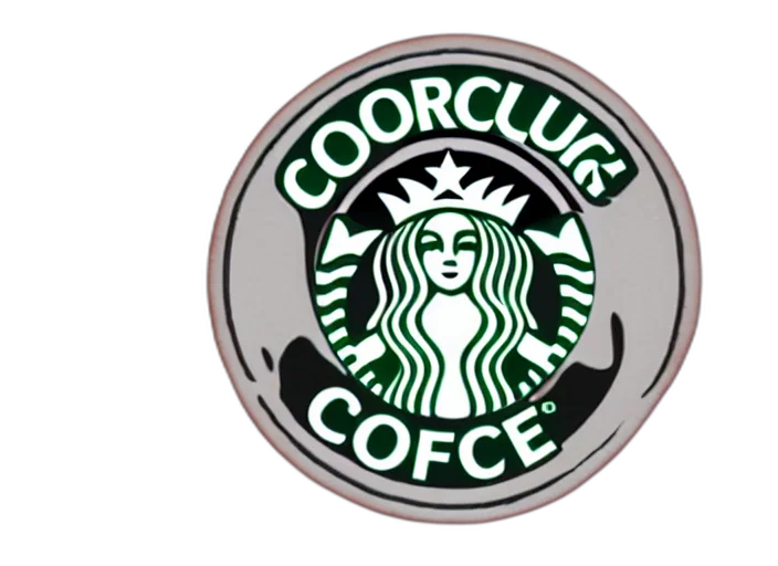 3d render, dark, starbuck, logo transparent PNG cut-out