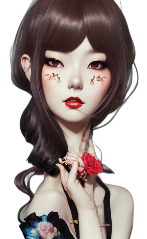face, mask, jewelry, dress transparent PNG cut-out