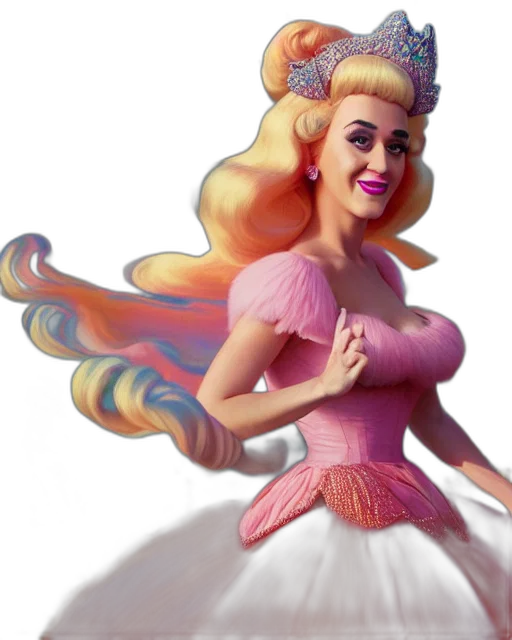 dress, hair, 3d render, concept art transparent PNG cut-out
