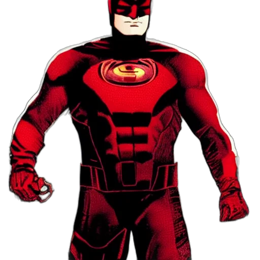 comic book art, concept art, cartoon, red transparent PNG cut-out