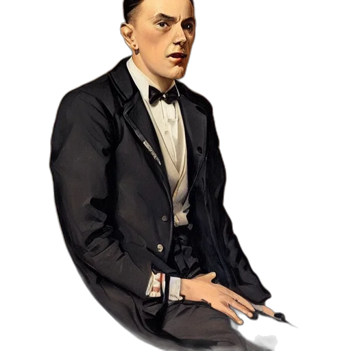 staff, face, jacket, concept art transparent PNG cut-out