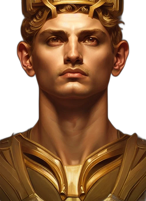 face, crown, fantasy art, photorealistic transparent PNG cut-out