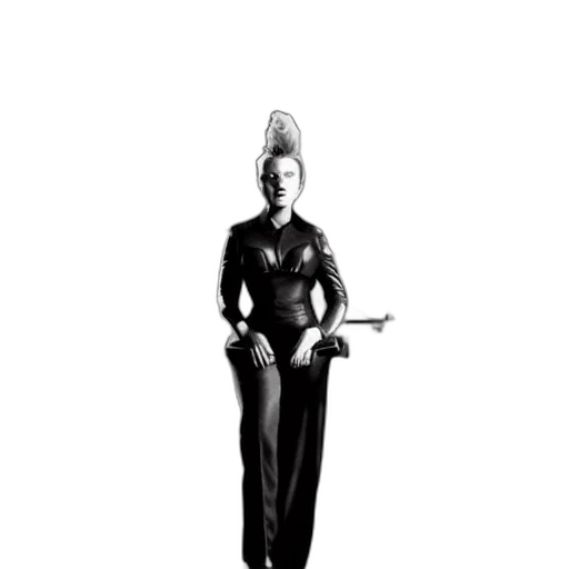 staff, robot, crown, dress transparent PNG cut-out
