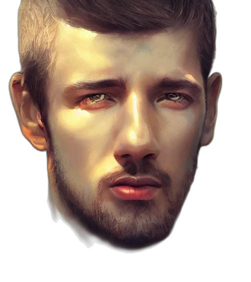 face, mask, creature, photorealistic transparent PNG cut-out