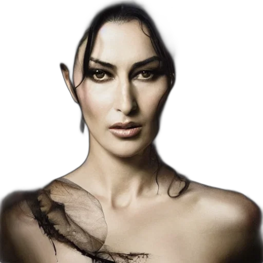 hair, face, mask, jewelry transparent PNG cut-out