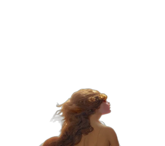 dress, hair, crown, creature transparent PNG cut-out