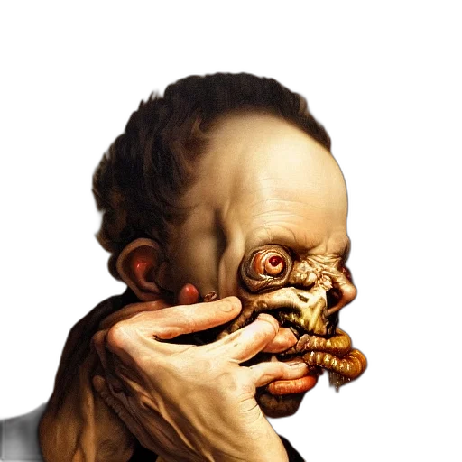 face, mask, food, creature transparent PNG cut-out