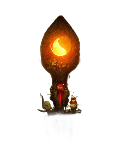staff, dragon, crown, weapon transparent PNG cut-out