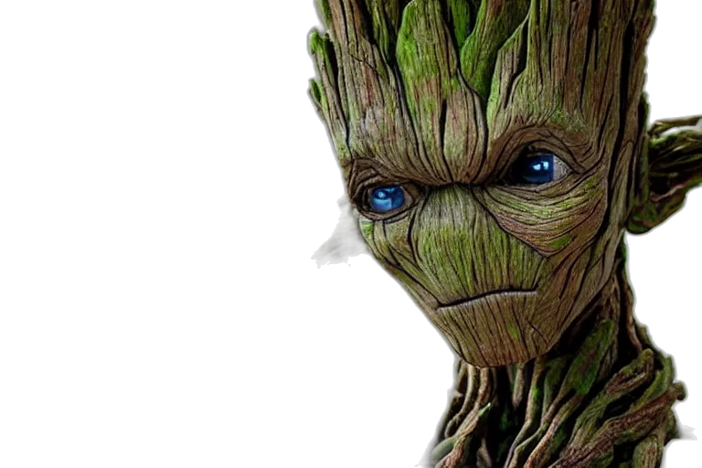 tree, face, 3d render, concept art transparent PNG cut-out
