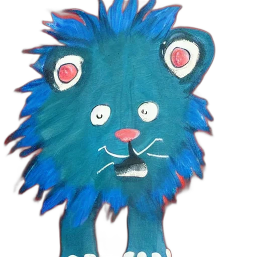 creature, animal, mask, watercolor transparent PNG cut-out