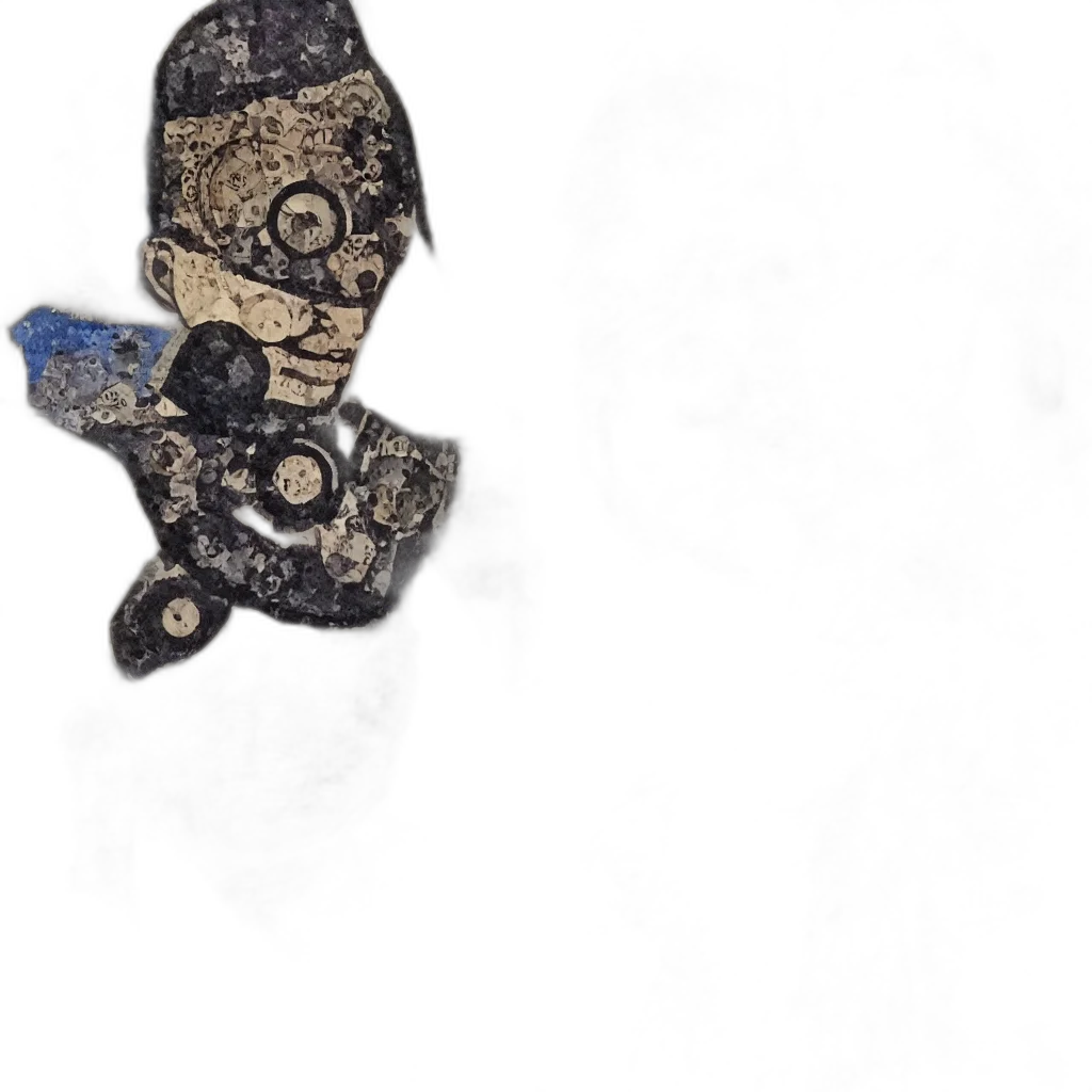 mask, shoes, jewelry, staff transparent PNG cut-out