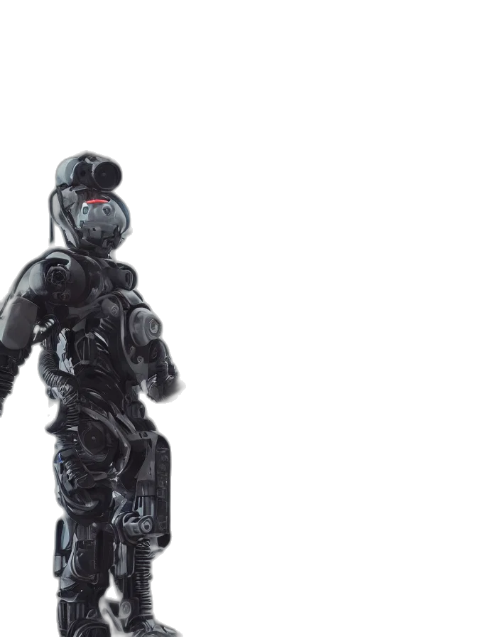 robot, creature, concept art, 3d render transparent PNG cut-out