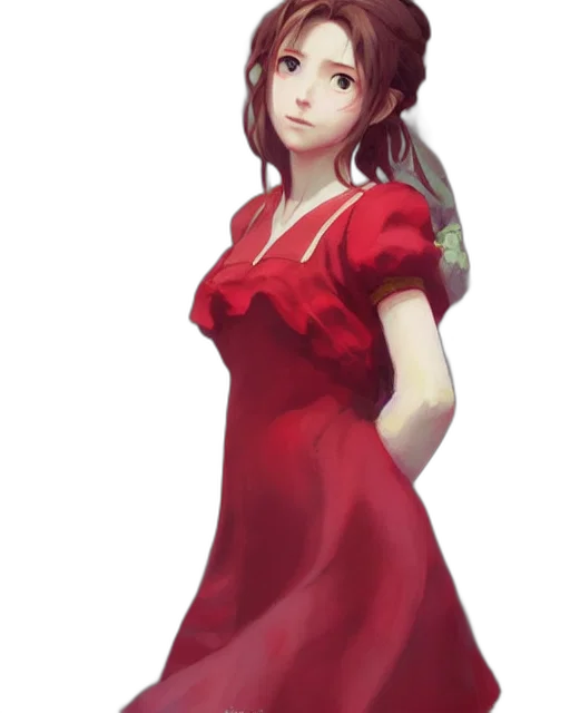 dress, staff, face, crown transparent PNG cut-out
