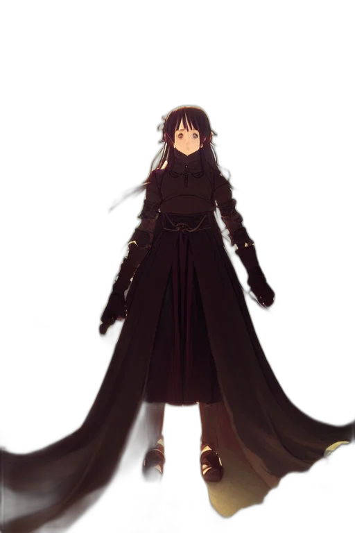 dress, staff, creature, sword transparent PNG cut-out
