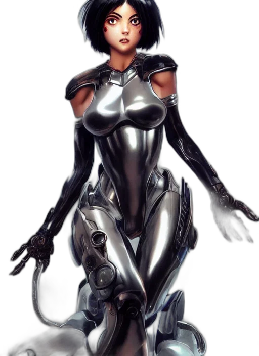 robot, concept art, comic book art, cyberpunk transparent PNG cut-out