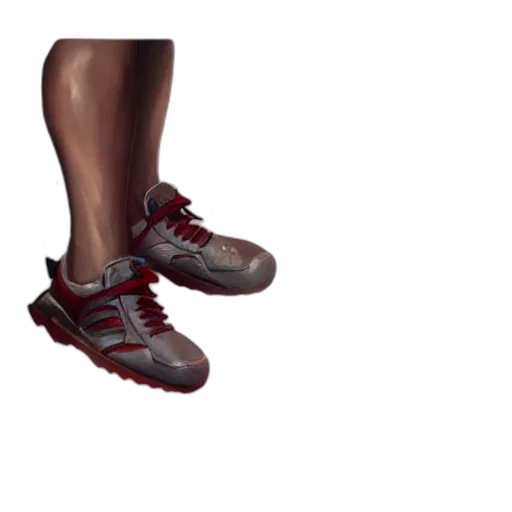 shoes, 3d render, photorealistic, concept art transparent PNG cut-out