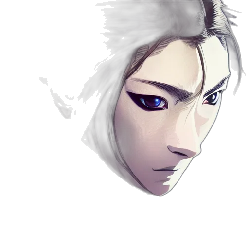 face, mask, staff, fantasy art transparent PNG cut-out