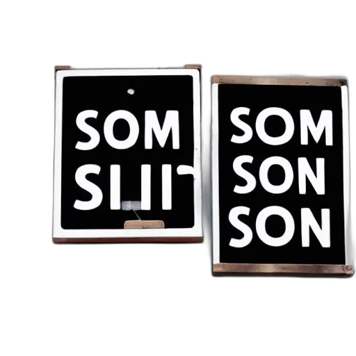 sign, saying, soon, smaller transparent PNG cut-out