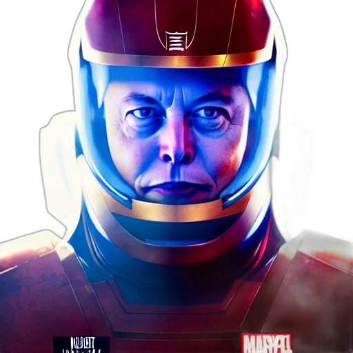 robot, face, comic book art, concept art transparent PNG cut-out