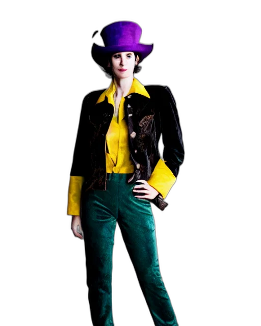 jacket, hat, staff, concept art transparent PNG cut-out