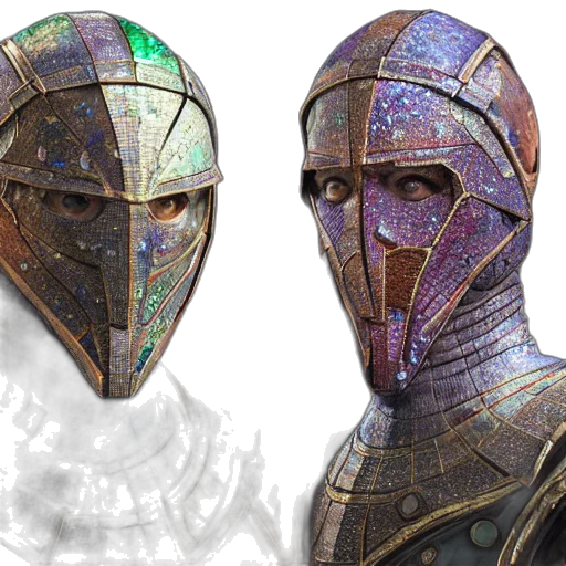 mask, face, sword, concept art transparent PNG cut-out