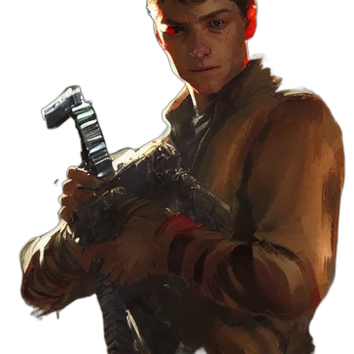 weapon, staff, sword, jacket transparent PNG cut-out