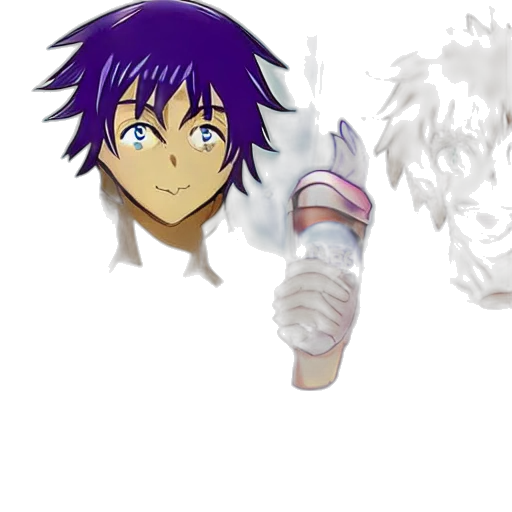 weapon, hair, mask, anime transparent PNG cut-out