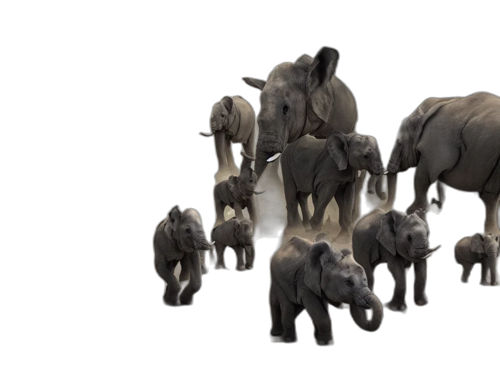 animal, concept art, 3d render, apocalyptic transparent PNG cut-out