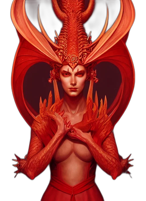 dragon, creature, fantasy art, concept art transparent PNG cut-out