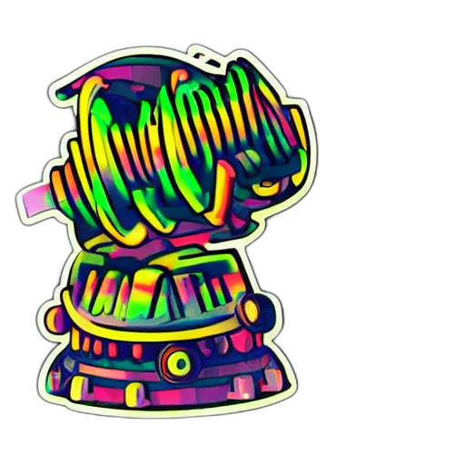 robot, crown, weapon, hat transparent PNG cut-out