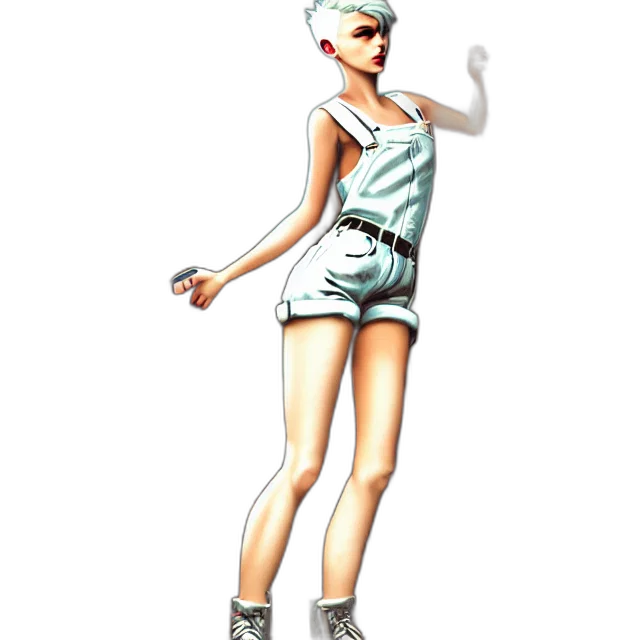 dress, staff, 3d render, concept art transparent PNG cut-out