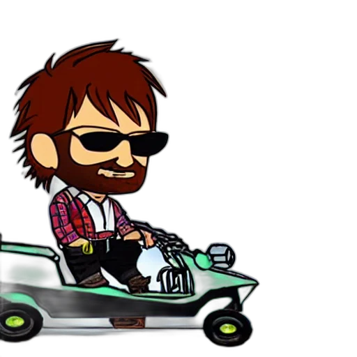 car, cartoon, pixel art, concept art transparent PNG cut-out
