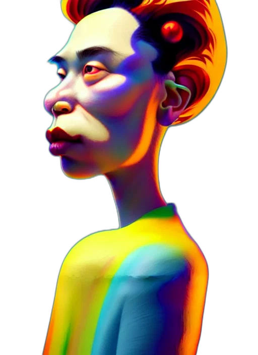 face, mask, robot, creature transparent PNG cut-out