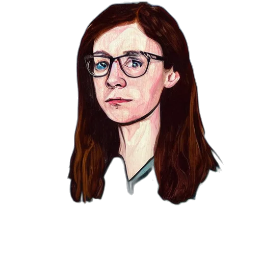 face, staff, jacket, hair transparent PNG cut-out