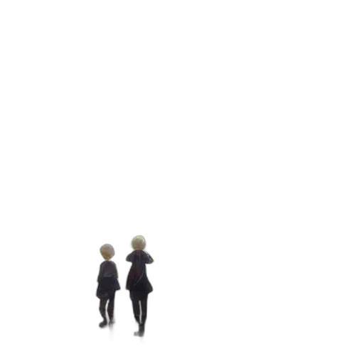 robot, umbrella, staff, hair transparent PNG cut-out