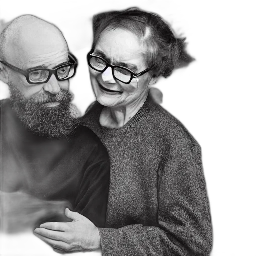 photorealistic, pencil sketch, photograph, elderly transparent PNG cut-out