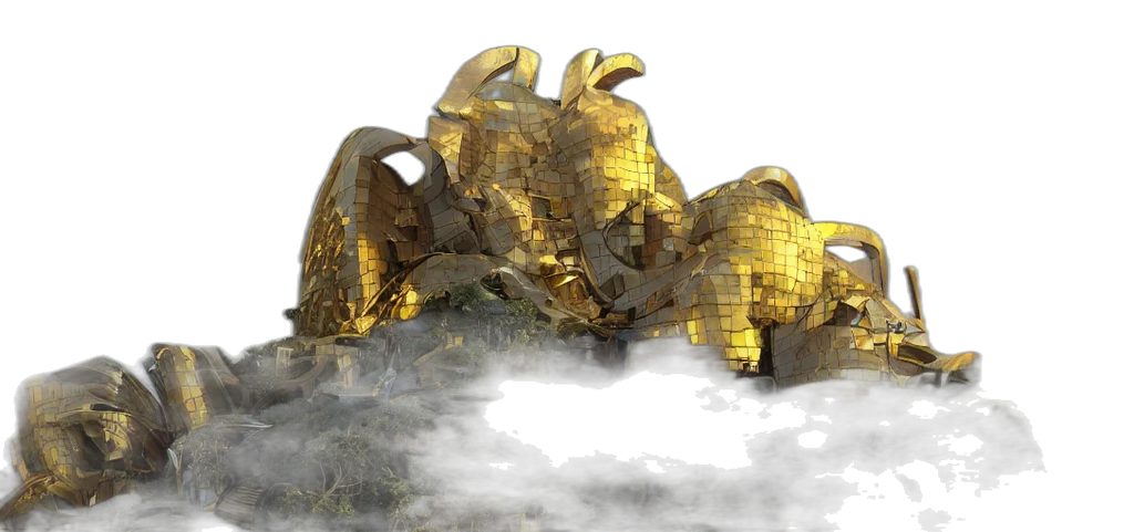 dragon, crown, 3d render, concept art transparent PNG cut-out
