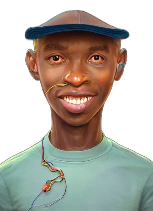 face, staff, animal, hat transparent PNG cut-out